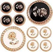 [LIFKOME] 10pcs Vintage Coat Buttons Decorative Clothing Buttons for Crafting Elegant and Design for Blouses Jackets and Suits