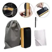 Vinyl Record Cleaner Set with Storage Pouch Audio Record Cleaning Brush