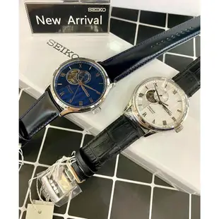 【SEIKO】PRESAGE 開芯藍玫瑰金皮帶機械錶 42mm SSA421J1 4R39-00W0B 公司貨SK022