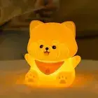 Cute Red Panda Lamp, LED Squishy Animal Night Light for Kids Sleep, Rechargeable