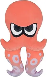 SAN-EI SP34 Splatoon 3 All Star Collection Plush Toy, Octopus, Red, Size S, Height 8.7 inches (22 cm)