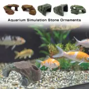 Aquarium Fish Tank Simulation Stone Rock Ornaments Turtle Climbing Platform