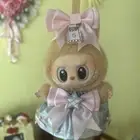 New Clothing POP MART Labubu The Monsters Have A Seat Silver Kawaii Star Dress