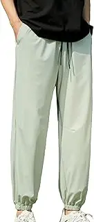 [Maiyifu-GJ] Mens Lightweight Jogger Sweatpants Hiking Running Casual Pants Elastic Waist Drawstring Athletic Pant with Pockets