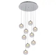 Berly LED 9L Spiral Modern Pendant Lights Clear | Marden Designer