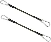 CORHAD 2Pcs Elastic Bungee Cords with Hooks Durable Luggage Ropes for Outdoor Camping Tent Fixing Clothesline Use Lightweight for Travel Outdoor Activities