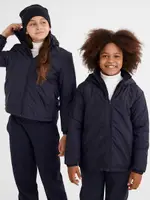 School Assembly Kids School Water Repellent Jacket, Navy Blue, Size 14