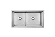 HIGOLD PINIZ 1 & 1/2 Bowl Workstation Kitchen Sink - Slide Lip - Nano Coated 1.2mm Thick Stainless Steel - Anti-Scratch - 820mm