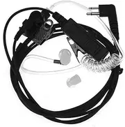 2 Pin Covert Acoustic Tube Earpiece Headset Mic for Motorola Radio Security Door Supervisor 2pin