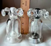 Cole/Mason Acrylic Salt/ Pepper Mills/Grinders Faucet Handles Unused #F LA#2