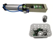 Air Cylinder Can Crusher Heavy Duty Efficient Soda Beer Smasher, Eco-Friendly...
