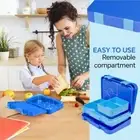 Interlayer Microwave Oven Bento Box 810ml Food Container Lunch Box
