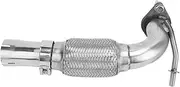 Brilluxa Exhaust Flex Pipe Assembly Stainless Steel Heavy Duty Manifold Catalytic Converter Replacement for Fiesta 1.0 Ecoboost MK7 MK7.5 2008 to 2016