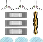 Cleaning Cloth Brush Filter Accessories Replacement Parts Set for Ecovacs DEEBOT OZMO T9 T9+ T9power T9max Vacuum Cleaner Robot (Pack of 13)