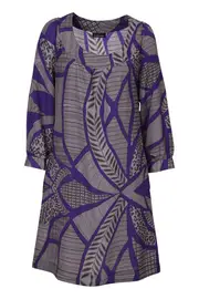 Patchwork Print Dress--GOR-102593F1