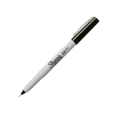Sharpie Permanent Marker, Ultra Fine Point, Black Ink, 1-Count (Shrink Wrap)