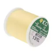K.O. Beading Thread Yellow Japanese Bead Thread 43321 55yds Nylon Waxed