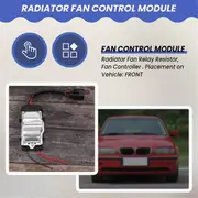 4 PCS Radiator Fan Control Module for BMW 3Series E46 316Ci 3116Ti 318Ci 318I 318Ti 320Ci 320I 323Ci