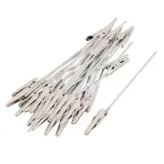 Non-insulated Electric Test Crocodile Metal Alligator Clips 120mm Long 35pcs