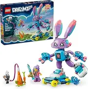 LEGO DREAMZzz 2in1 Izzie and Bunchurro The Gaming Bunny Toy for 7+ Year Old Boys & Girls, Building Set with Mini Skateboard, Cute Animal Figure and Minifigure, Creative Kids Toy for Gamers 71490