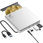 External CD DVD Drive LightScribe CD DVD +/-RW ROM Burner DVD CD Portable