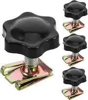 GRADENEVE 4pcs Vintage Motorcycle Saddle Bag Mounting Screws Theft Security Bolts for Easy to Clean Maintain Compatible with Various Custom Models