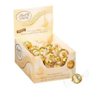 Lindt LINDOR White Chocolate Candy Truffles, Mother's Day Chocolate, 25.4 oz....