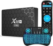 Android TV Box 12.0, 4GB RAM 64GB ROM H618 Quad-Core Google Android Box Support Ultra HD 4K/HDR/Ethernet/BT/3D/Dual-Wifi 2.4G/5G with Mini Wireless Keyboard,4gb+32gb