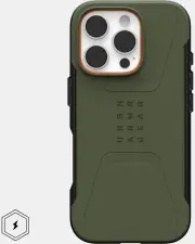 UAG Civilian Magsafe Compatible Phone Case for iPhone 16 Pro - Olive Drab