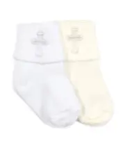Jefferies Socks Baby Infant Girls Boys Cross Baptism Christening Communion Socks