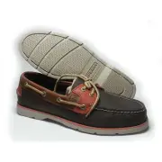 Sperry Top-Sider Men Size 8.5 Boat Shoes LEEWARD DK Brown/Tan/Orange NIB