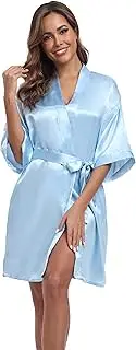 [goodmansam] Women's Simplicity Stlye Bridesmaid Wedding Party Kimono Robes, Short