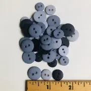 Bazzill Blue Monochromatic Buttons by Junkitz,