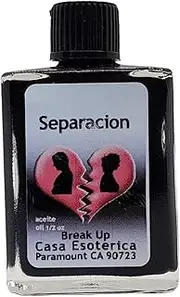 Magick Space Spiritual Anointing Oil -(Separacion Aceite) Break Up Oil - Relationship Spell - for Ending Unwanted Connections & Ties-0.5 FL OZ (1 Pack)