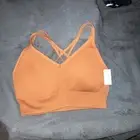 OFFLINE By Aerie Women's Ribbed Plunge Sports Bra Brown Size XXL