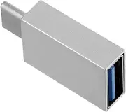 SHINEOFI USB to Type C Adapter OTG Converter for Smartphones and Laptops Durable Multi Purpose USB C Adapter for Data Transfer and Charging Silver Extensive Compatibility