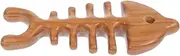 OSOLADY 1Pc Fish Bone Shaped Handheld Massage Comb Ergonomic Body Massager Tool for Scalp Relaxation and Unique Green Design for Comfortable Use