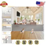 Retractable 125-Inch Baby Gate & Pet Barrier - Safe for Extra Wide Openings