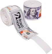 RingHope 180-Inch Boxing Hand Wraps – Money Dollar Print – Wrist & Knuckle Support for Boxing, MMA, Muay Thai & Kickboxing – Breathable Semi-Elastic Wraps