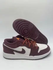 Nike Air Jordan 1 Low (GS) Phantom Night Maroon 553560 068 Sz 6.5Y/Wmn's Sz 8