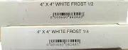 New Schneider Optics 4x4" White Frost 1/4 & 1/2 Diffusion Filter Set - 2 Filters