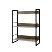 Metal Bookcase Book Shelf Wall Storage