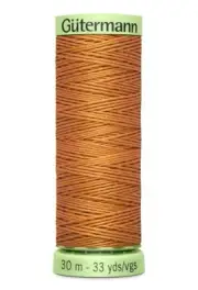 Gutermann Top Stitch Thread #612 LIGHT COPPER 30m Spool High Lustre, Bold Sewing