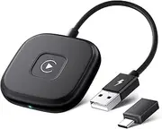 UWECAN Apple CarPlay Wireless Adapter, Wireless Apple CarPlay Convert Factory Wired CarPlay to Wireless, Wireless CarPlay Adapter Plug & Play, 5GHz WiFi Auto-Connect
