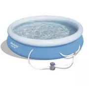 ✅ BESTWAY 13' x 30" FAST SET EASY INFLATABLE POOL WITH FILTER PUMP AND FILTER! ✅