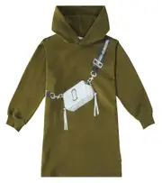 [Marc Jacobs Kids] Marc Jacobs Kids Printed cotton jersey sweatshirt dress Y 6 green