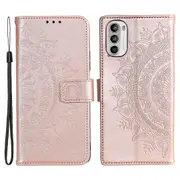 For Motorola Moto G52 4G/G82 5G Wallet Style Case ic Closing Phone Protector with Strap