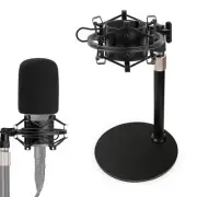 AT2020 Mic Stand, Adjustable Height Desk Mic Stand with Shock Mount, Foam
