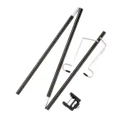 NNETM Portable Folding Lamp Pole - Lightweight Collapsible Aluminum Lantern Stand