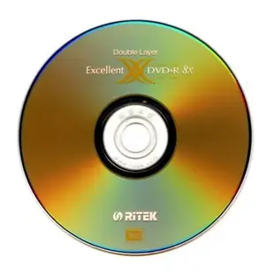 RiTEK 錸德 8x DVD+R DL 空白光碟 燒錄片 單面雙層 8.5GB 原廠10片裝